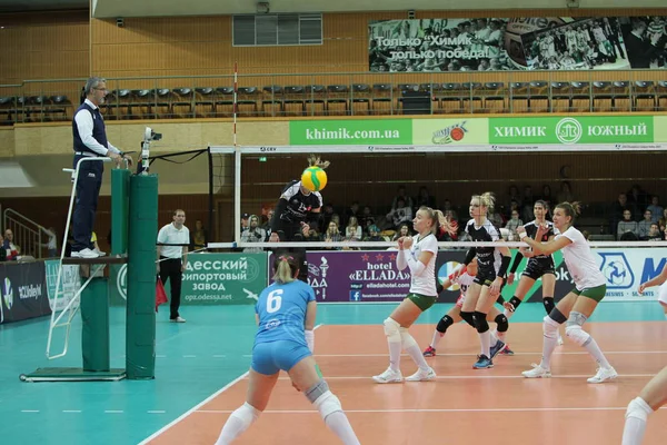 敖德萨 Yuzhny Ukraine November 2019 欧洲女子排球锦标赛 Cev Champions League Volley — 图库照片