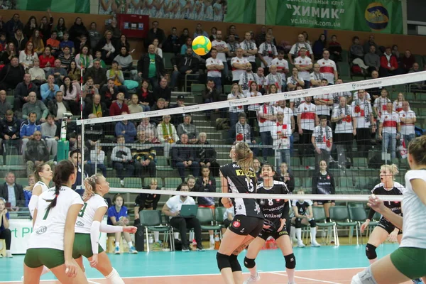 Odessa Yuzhny ウクライナ 2019年11月27日 女子ヨーロッパバレーボール選手権 Cev Champions League Volley 2020 — ストック写真