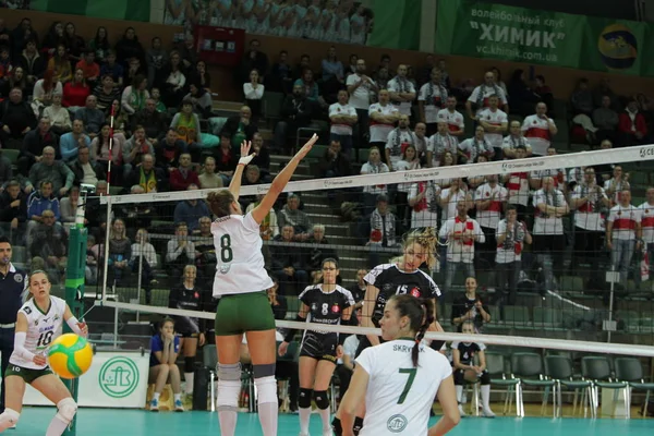 Odessa Yuzhny ウクライナ 2019年11月27日 女子ヨーロッパバレーボール選手権 Cev Champions League Volley 2020 — ストック写真