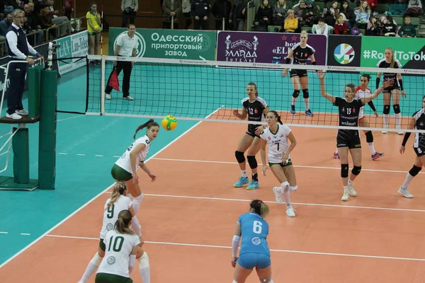 Odessa Yuzhny Ucrânia Novembro 2019 Campeonato Europeu Voleibol Feminino Liga — Fotografia de Stock