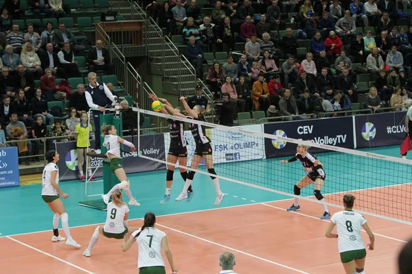 Odessa Yuzhny ウクライナ 2019年11月27日 女子ヨーロッパバレーボール選手権 Cev Champions League Volley 2020 — ストック写真