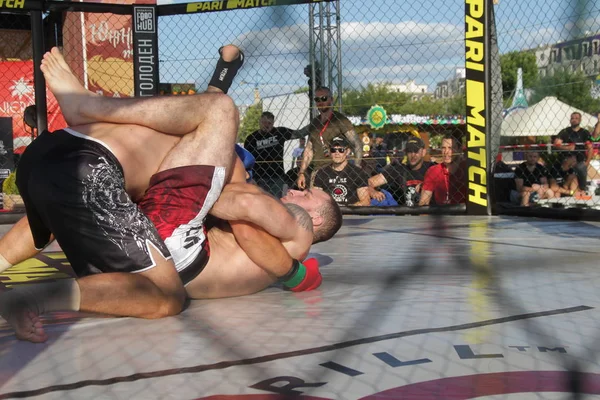 Odessa Ucrania Junio 2019 Combatientes Boxeadores Mma Están Luchando Sin —  Fotos de Stock