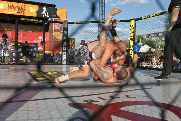 Odessa Ukraine June 2019 Kämpfer Von Mma Boxer Kämpfen Ohne — Stockfoto