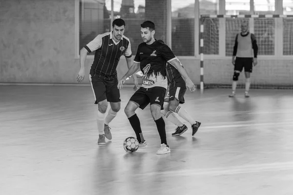 Odessa Ukrajina Prosince 2019 Neurčené Místní Týmoví Hráči Hrají Futsal — Stock fotografie