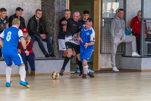 Odessa Ukraine Dezembro 2019 Jogadores Locais Não Identificados Jogam Futsal — Fotografia de Stock