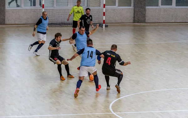 Odessa Ukraine Dezembro 2019 Jogadores Locais Não Identificados Jogam Futsal — Fotografia de Stock