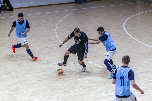 Odessa Ukraine December 2019 Unidentified Local Team Players Play Futsal — Stock Photo, Image