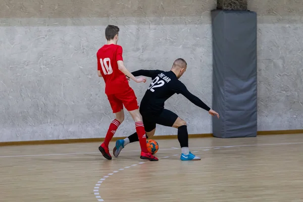 Odessa Ukrayna Ocak 2020 Kimliği Belirsiz Yerel Takım Oyuncuları Futsal — Stok fotoğraf