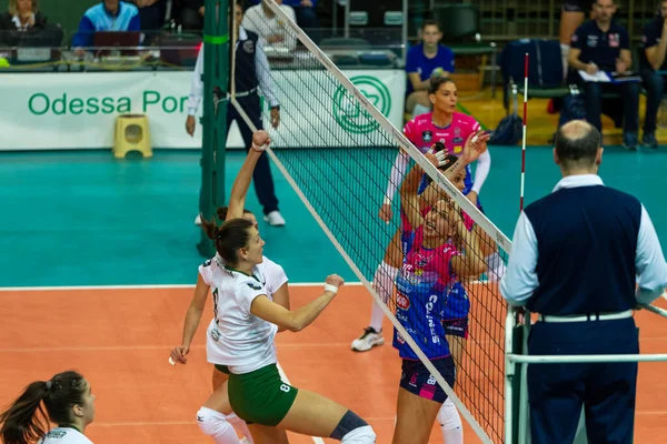 Odessa Yuzhny Ucrania Febrero 2020 Campeonato Europeo Voleibol Femenino Khimik — Foto de Stock