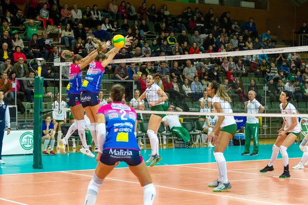 Odessa Yuzhny Ukraine Febr 2020 Campeonato Europeu Voleibol Feminino Khimik — Fotografia de Stock