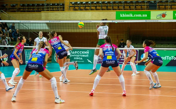 Odessa Yuzhny Ucraina Febbraio 2020 Campionato Europeo Pallavolo Femminile Khimik — Foto Stock