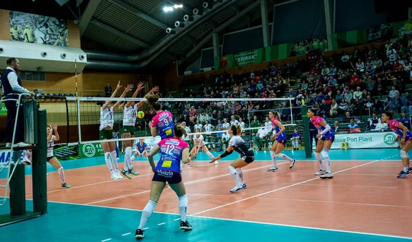 Odessa Yuzhny Ukrayna Şubat 2020 Avrupa Kadınlar Voleybol Şampiyonası Khimik — Stok fotoğraf