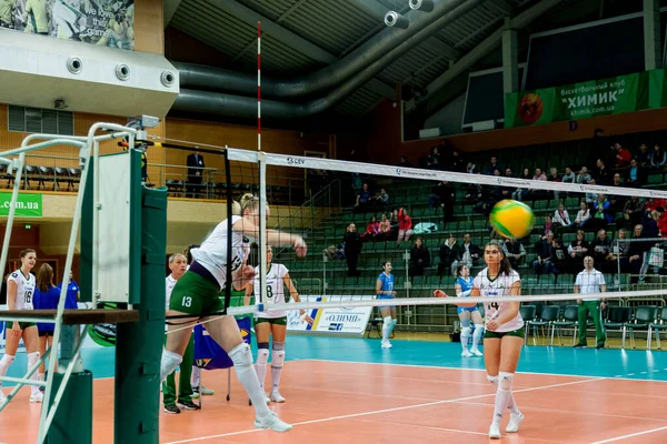 Odessa Yuzhny Ukraine Febr 2020 Women European Volleyball Championship Khimik — Stock Photo, Image