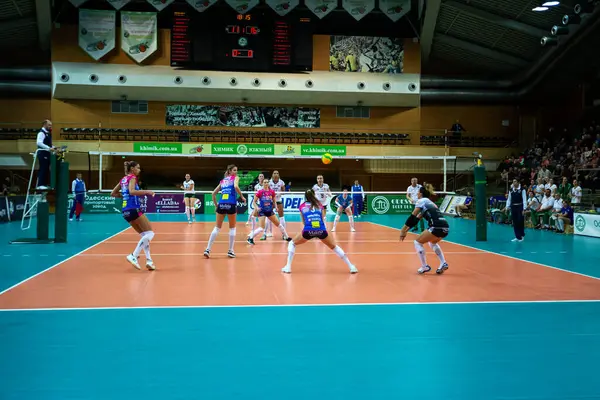 Odessa Yuzhny Oekraïne Februari 2020 Europees Kampioenschap Volleybal Vrouwen Khimik — Stockfoto