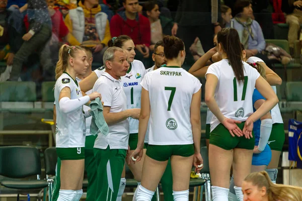 Odessa Yuzhny Ukrayna Şubat 2020 Avrupa Kadınlar Voleybol Şampiyonası Khimik — Stok fotoğraf