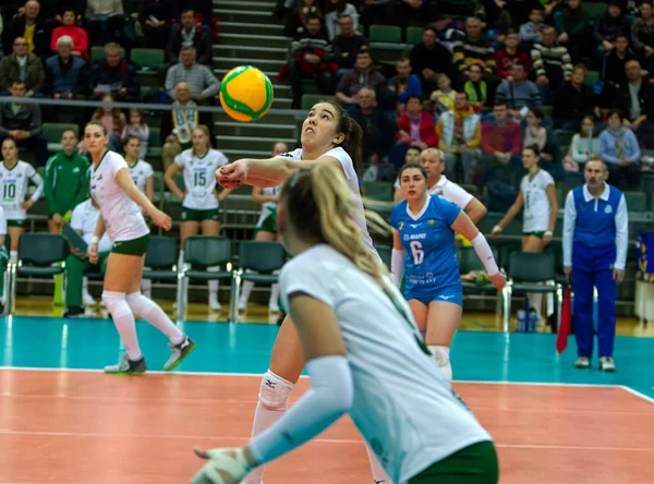 Odessa Yuzhny Ukrayna Şubat 2020 Avrupa Kadınlar Voleybol Şampiyonası Khimik — Stok fotoğraf