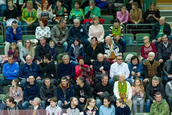 Odessa Ukraine Cirka February 2020 Spectators Stands Gym Game Favorite — ストック写真