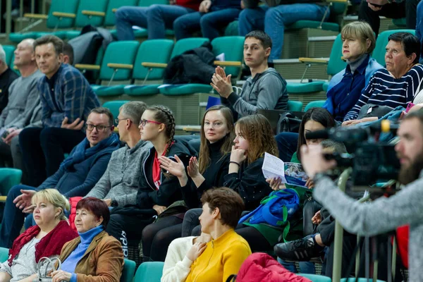 Odessa Ukraine Cirka February 2020 Spectators Stands Gym Game Favorite — 图库照片