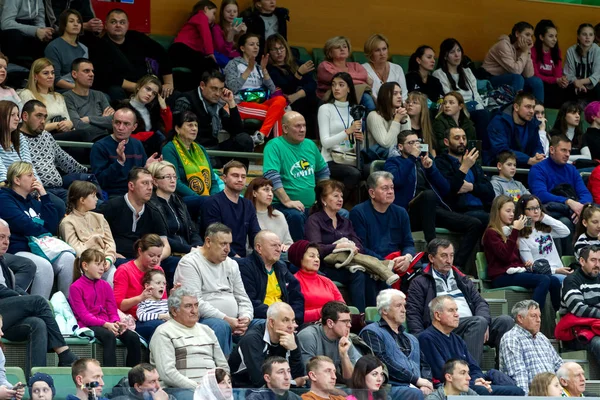 Odessa Ukraine Cirka February 2020 Spectators Stands Gym Game Favorite — Stock Photo, Image