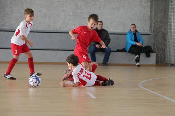 Odessa Ucrania Diciembre 2019 Niños Pequeños Niños Juegan Mini Fútbol — Foto de Stock