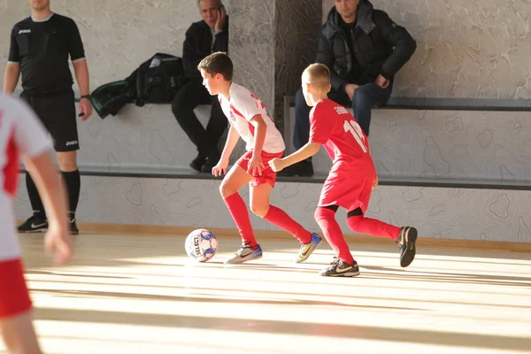 Odessa Ukraine December 2019 Little Boys Children Play Mini Football — 스톡 사진