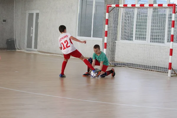 Odessa Ukraine Décembre 2019 Petits Garçons Enfants Jouent Mini Football — Photo