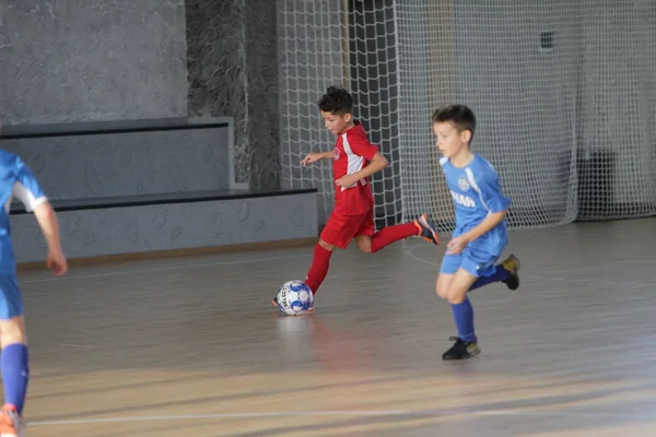 Odessa Ukraine Décembre 2019 Petits Garçons Enfants Jouent Mini Football — Photo