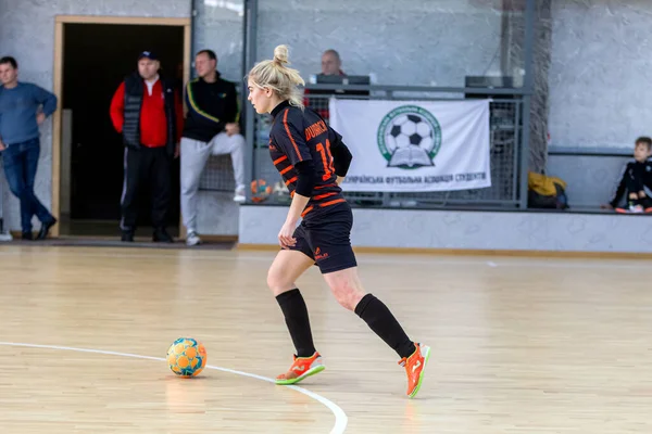 Odessa Ucrania Marzo 2020 Copa Futsal Ucrania Futsal Entre Estudiantes —  Fotos de Stock