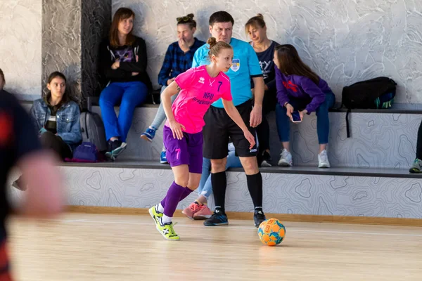 Odessa Ucrania Marzo 2020 Copa Futsal Ucrania Futsal Entre Estudiantes —  Fotos de Stock
