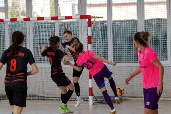 Odessa Ucrania Marzo 2020 Copa Futsal Ucrania Futsal Entre Estudiantes — Foto de Stock