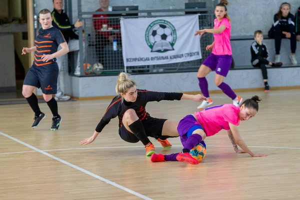 Odessa Ucrania Marzo 2020 Copa Futsal Ucrania Futsal Entre Estudiantes — Foto de Stock