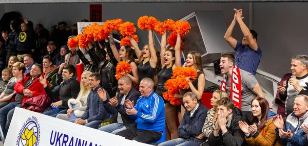 Kamensky Ucrânia Fevereiro 2020 Espectadores Esportes Fãs Não Apoiam Sua — Fotografia de Stock