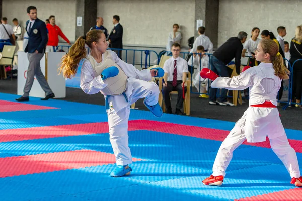 Odessa Ukraine Septembre 2019 Championnat Karaté Chez Les Enfants Athlètes — Photo