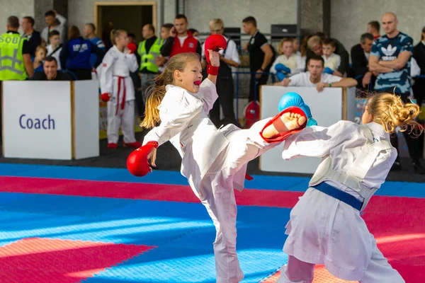 Odessa Ukraine Septembre 2019 Championnat Karaté Chez Les Enfants Athlètes — Photo