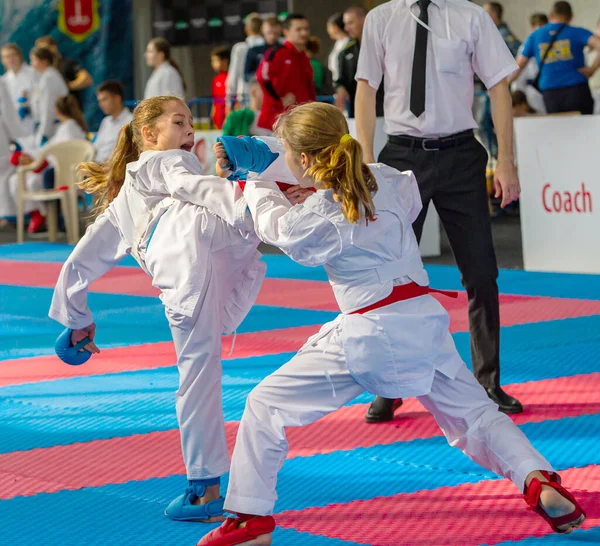 Odessa Ukraine Septembre 2019 Championnat Karaté Chez Les Enfants Athlètes — Photo