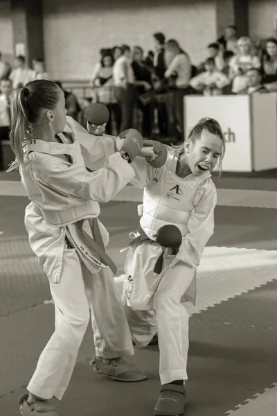 Odessa Ucrania Septiembre 2019 Campeonato Karate Entre Niños Atletas Los — Foto de Stock