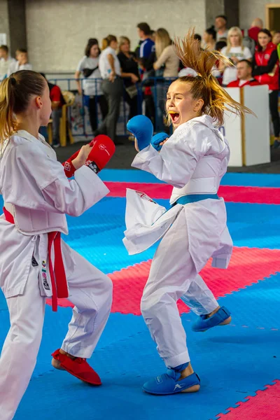 Odessa Ucrania Septiembre 2019 Campeonato Karate Entre Niños Atletas Los —  Fotos de Stock