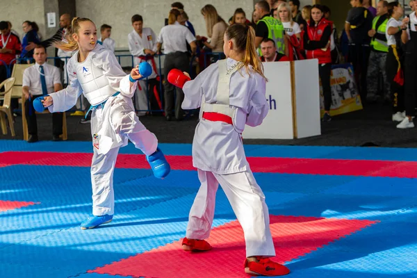 Odessa Ukraina Września 2019 Mistrzostwa Karate Wśród Dzieci Sportowców Najlepsi — Zdjęcie stockowe