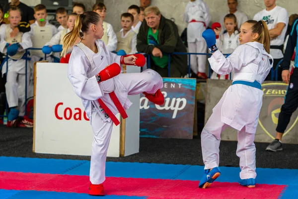 Odessa Ukrajina Září 2019 Mistrovství Světa Karate Mezi Dětmi Sportovců — Stock fotografie