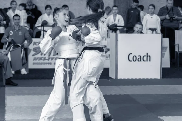 Odessa Ucraina Settembre 2019 Campionato Karate Tra Bambini Degli Atleti — Foto Stock