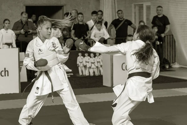 Odessa Ucraina Septembrie 2019 Campionatul Karate Rândul Copiilor Sportivilor Cei — Fotografie, imagine de stoc