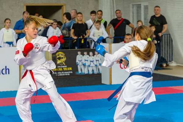 Odessa Ukrajna 2019 Szeptember Karate Bajnokság Sportolók Gyermekei Között Legjobb — Stock Fotó