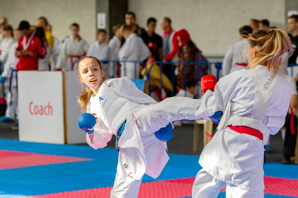 Odessa Ukraina Września 2019 Mistrzostwa Karate Wśród Dzieci Sportowców Najlepsi — Zdjęcie stockowe