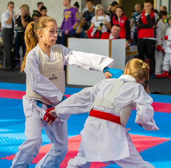 Odessa Ucrânia Setembro 2019 Campeonato Karatê Entre Crianças Atletas Melhores — Fotografia de Stock