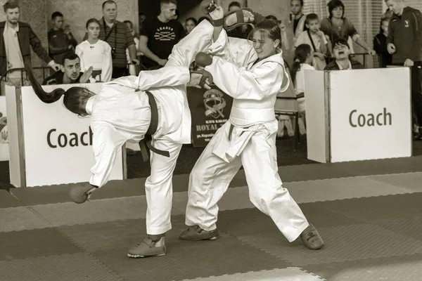 Odessa Ucrania Septiembre 2019 Campeonato Karate Entre Niños Atletas Los —  Fotos de Stock