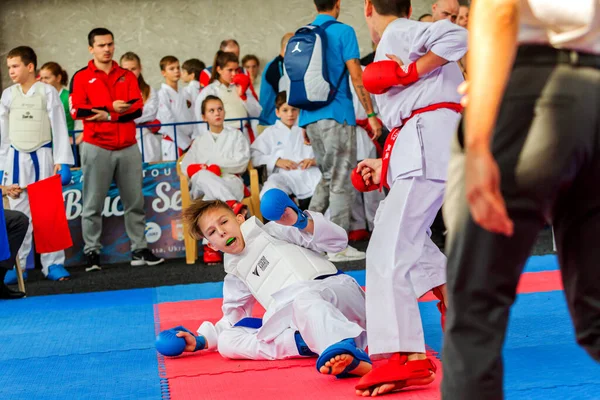 Odessa Ukrajna 2019 Szeptember Karate Bajnokság Sportolók Gyermekei Között Legjobb — Stock Fotó