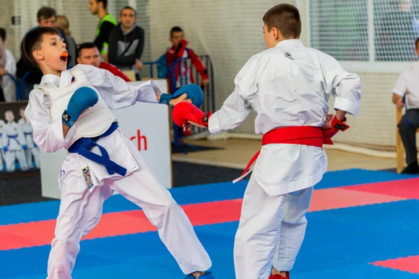 Odessa Ucraina Settembre 2019 Campionato Karate Tra Bambini Degli Atleti — Foto Stock