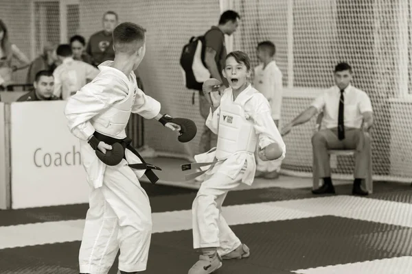 Odessa Ucraina Settembre 2019 Campionato Karate Tra Bambini Degli Atleti — Foto Stock