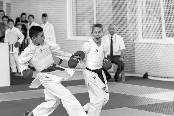 Odessa Ukrajina Září 2019 Mistrovství Světa Karate Mezi Dětmi Sportovců — Stock fotografie