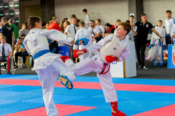 Odessa Ucraina Settembre 2019 Campionato Karate Tra Bambini Degli Atleti — Foto Stock